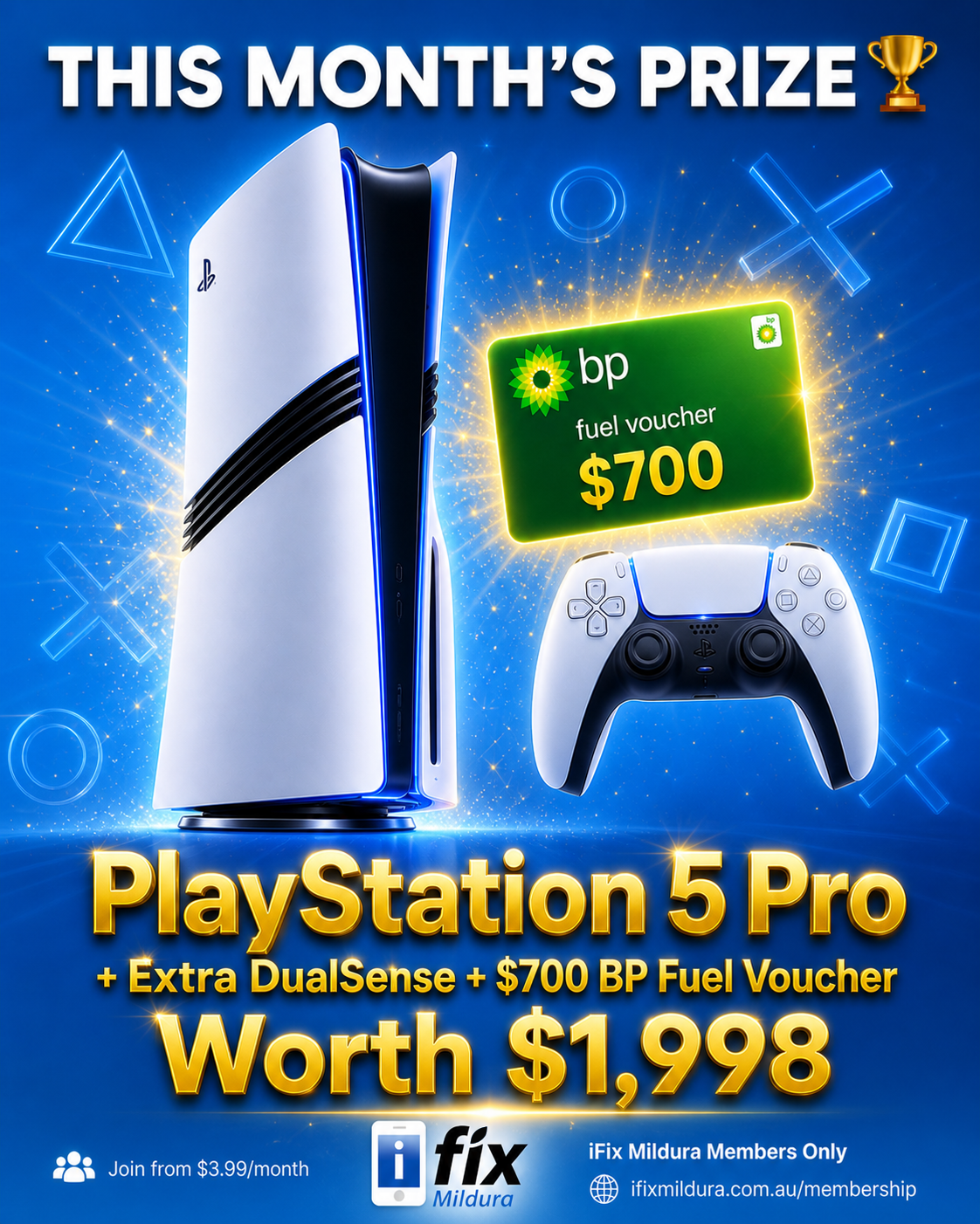 PlayStation 5 Pro + $700 BP Fuel Voucher